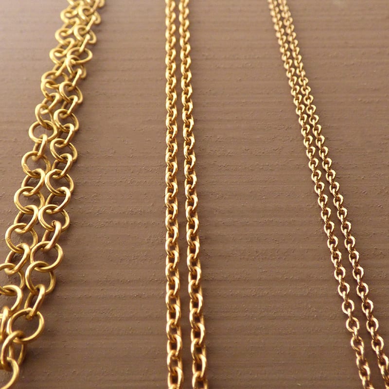 Medium 18ct Gold Trace Chain