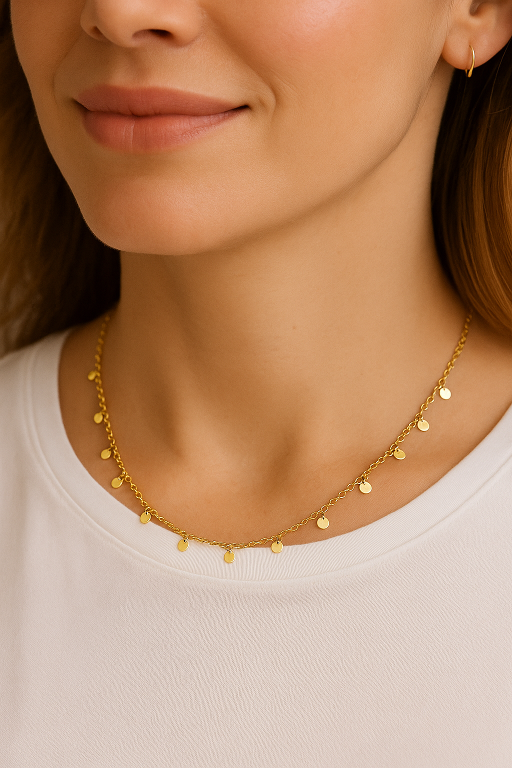 Stardust Cascade Earrings in Solid Gold