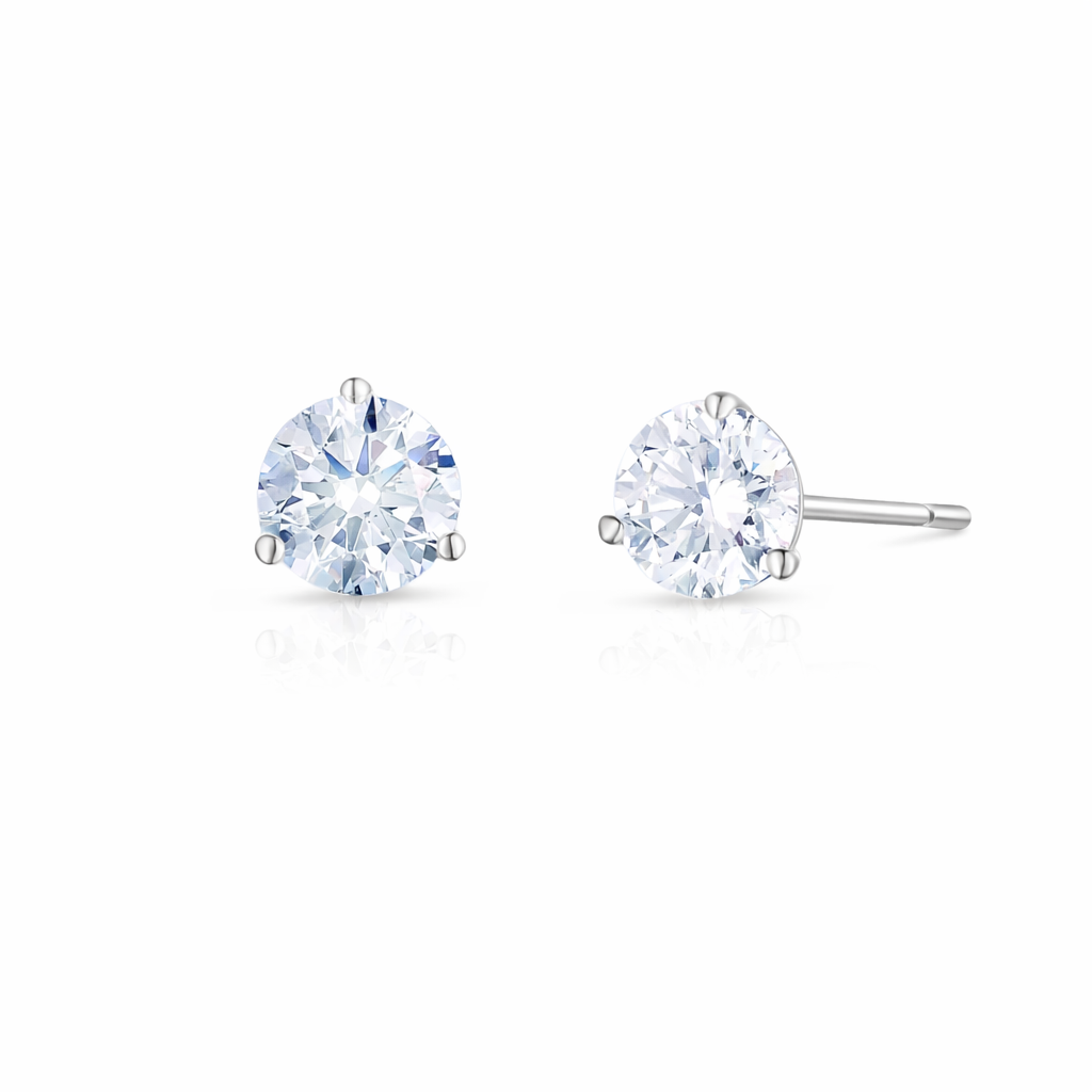 Classic Lab Diamond Stud Earrings