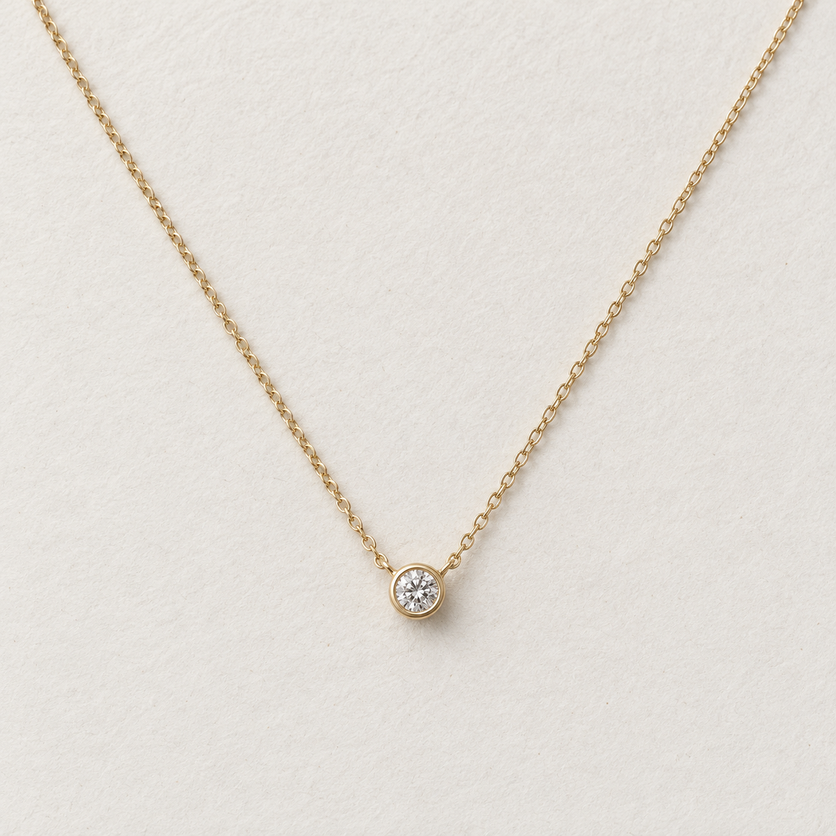 Aurora Round Diamond Necklace