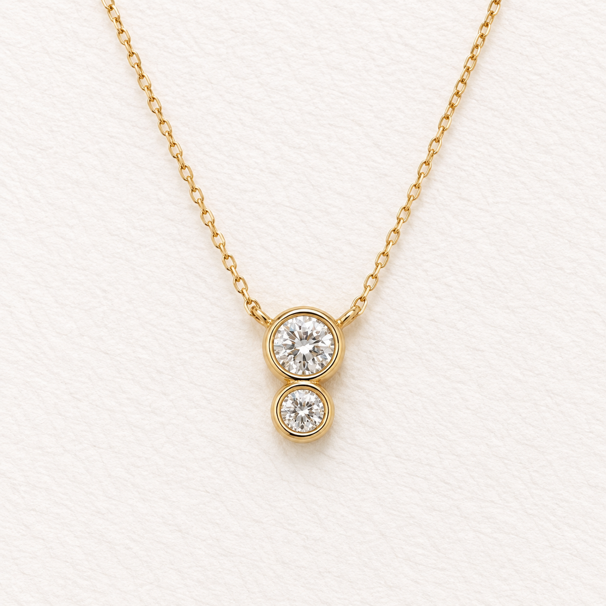 Aurora Double Diamond Necklace