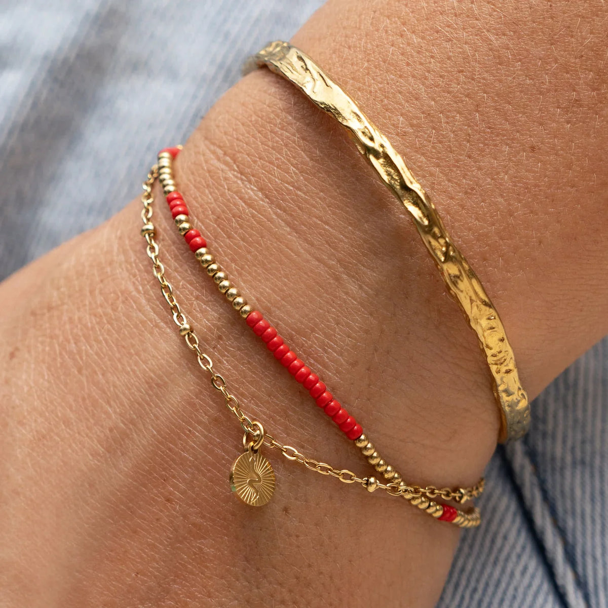 Cobra Gold Bracelet Cherry