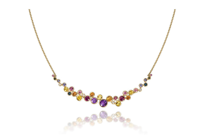 Constellation Necklace - Multi-Color Gemstones