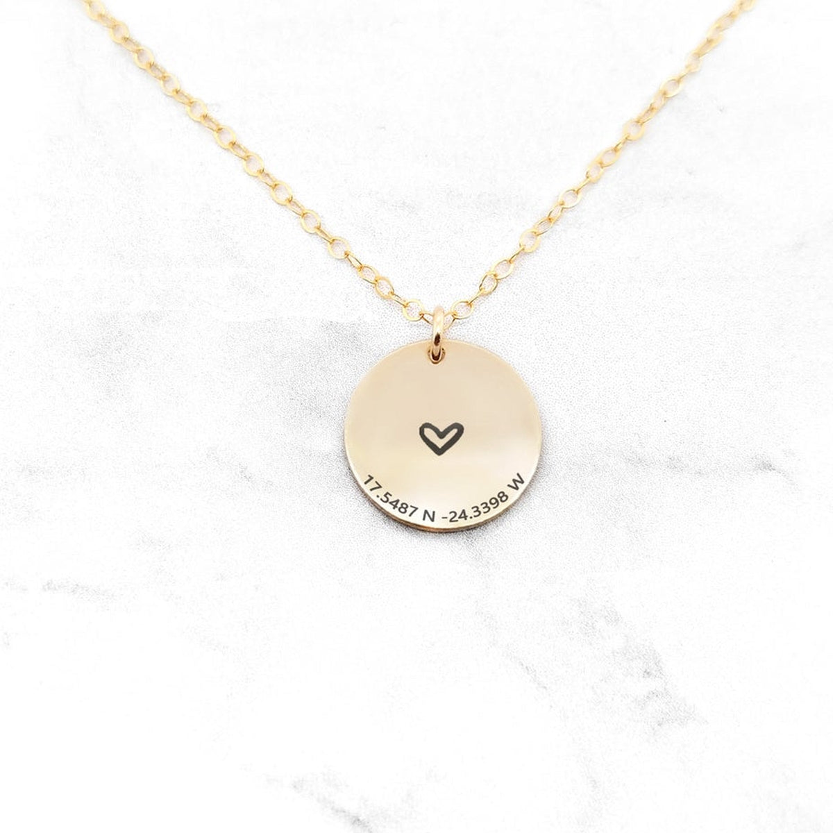 Coordinates Necklace - Personalized Location Necklace