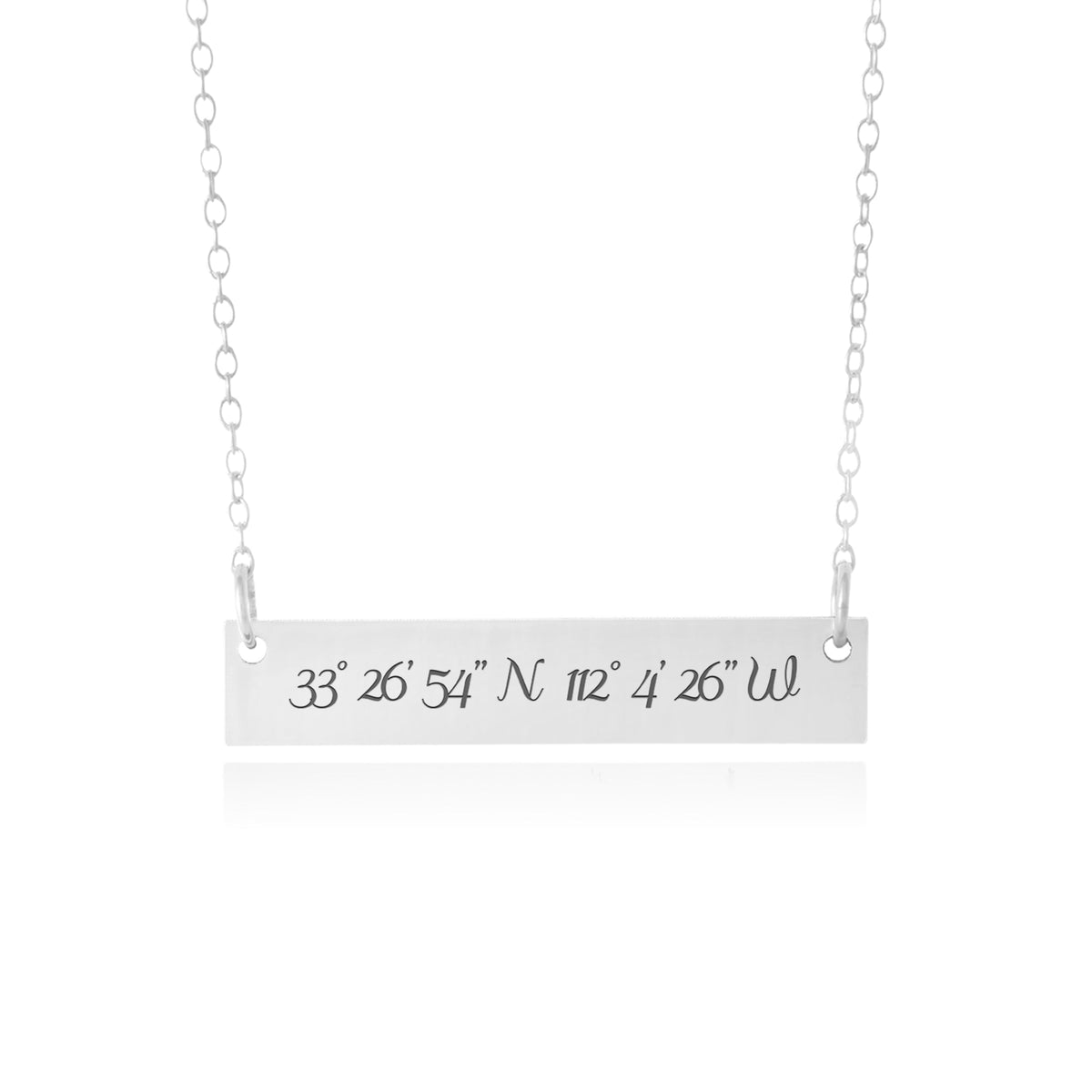 Coordinates Bar Necklace