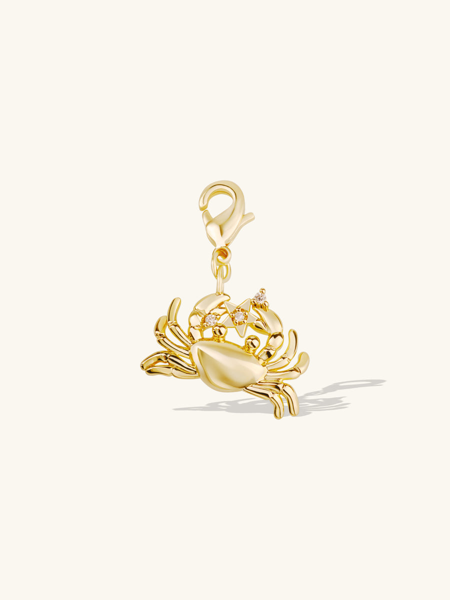 Crab Gold Charm