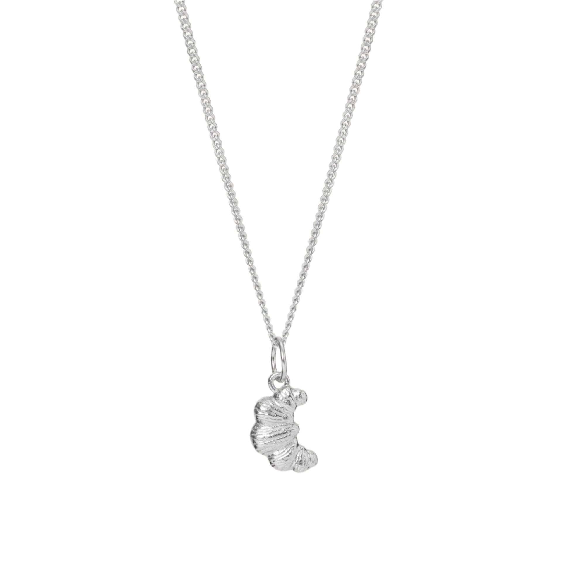 Croissant Necklace Silver
