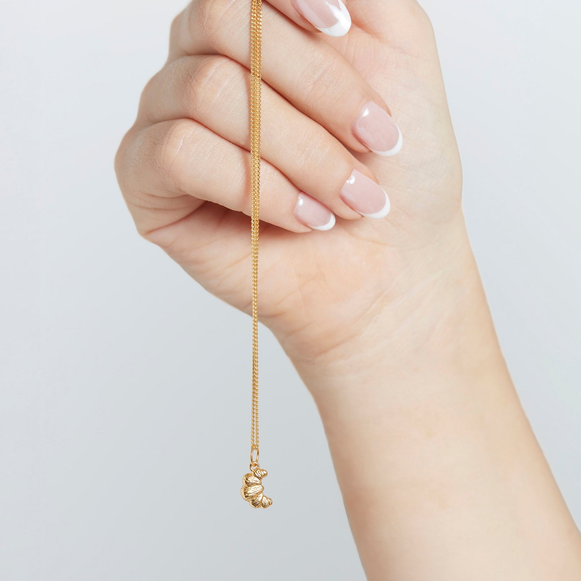 Croissant Necklace Silver