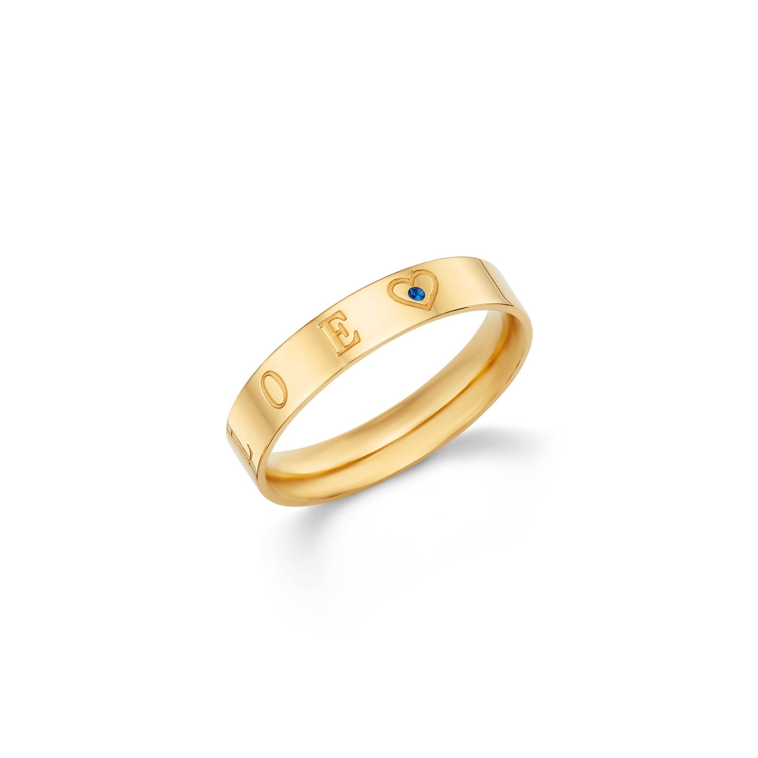 Custom Stamped Name Ring (Gold)