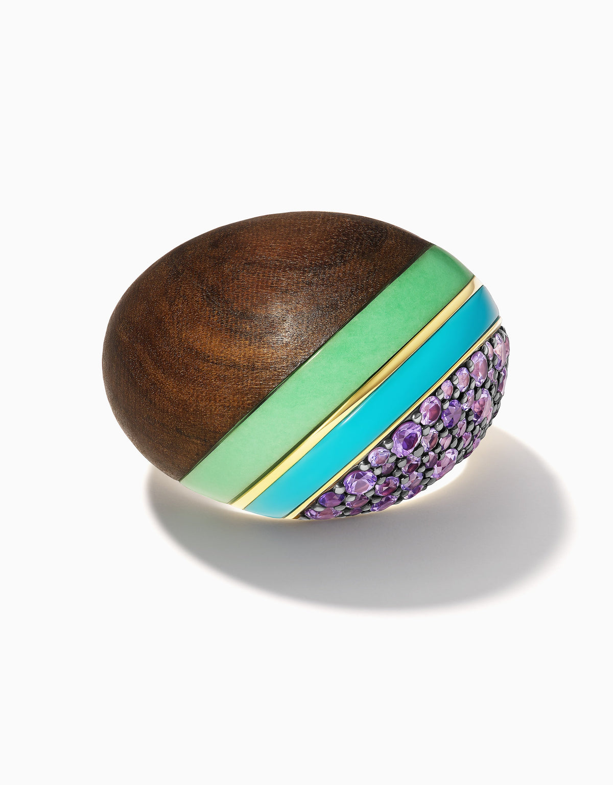 Wooden Dome Ring, Sandalwood