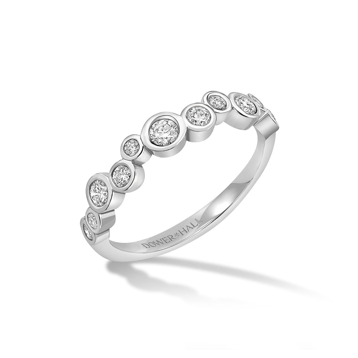 18k Gold Diamond Fine Cascade Ring