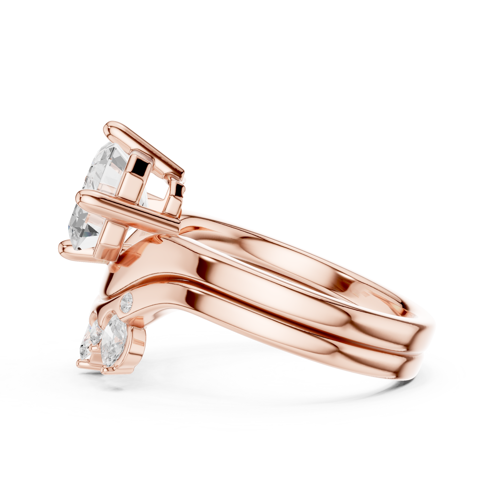 Cushion-Cut Lab-grown Diamond Ring in 10K White Gold