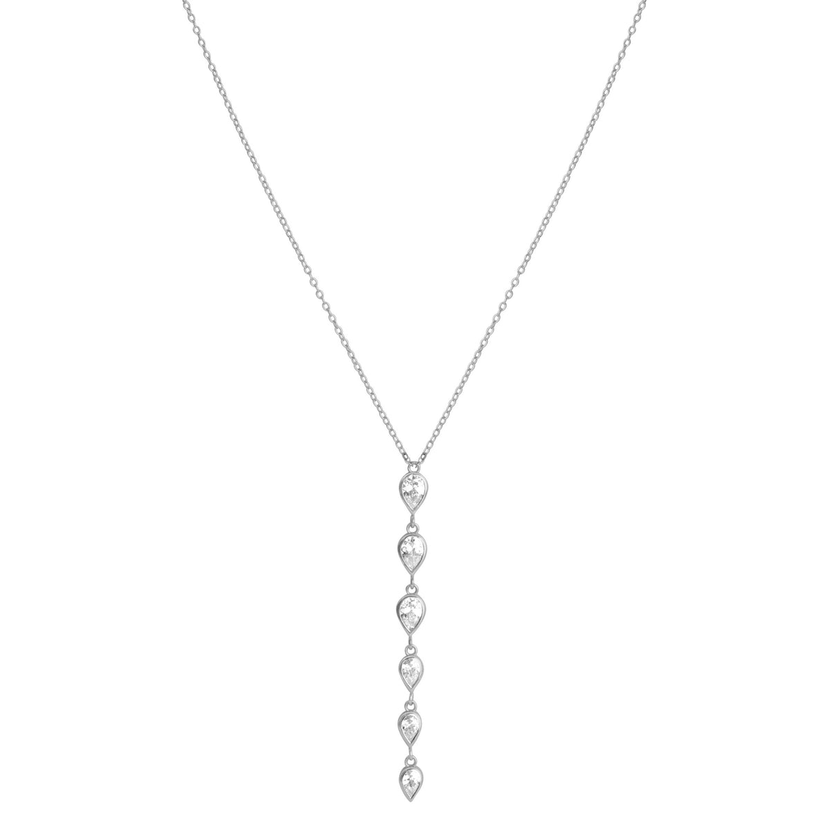 DELILAH PENDANT NECKLACE SILVER