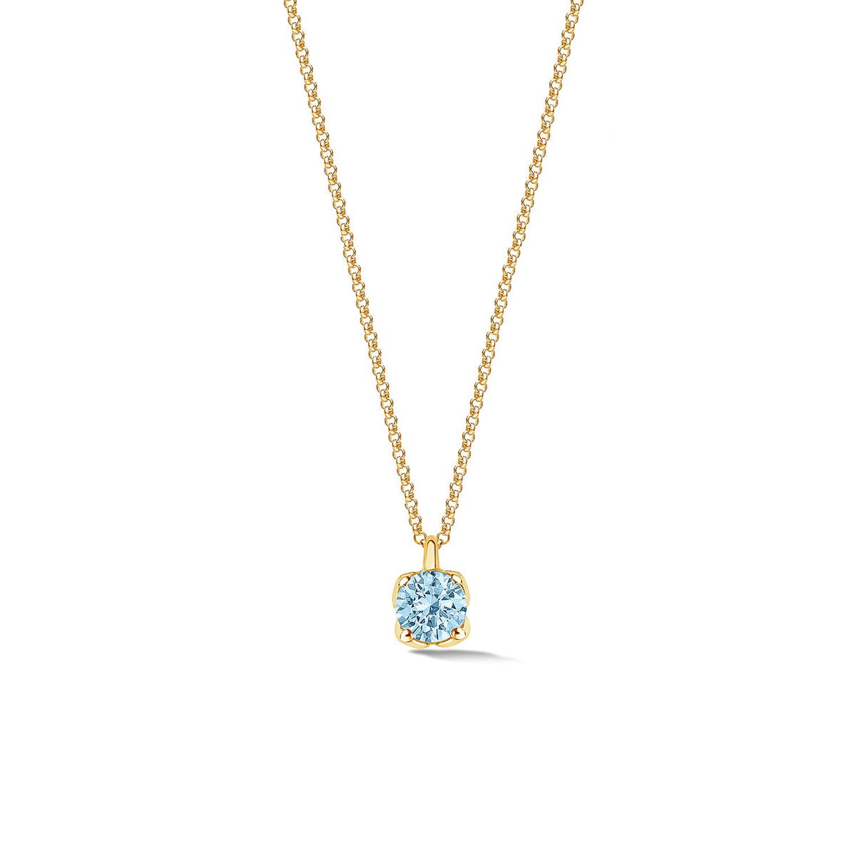 18k Aquamarine Stargazer Pendant - 0.90ct