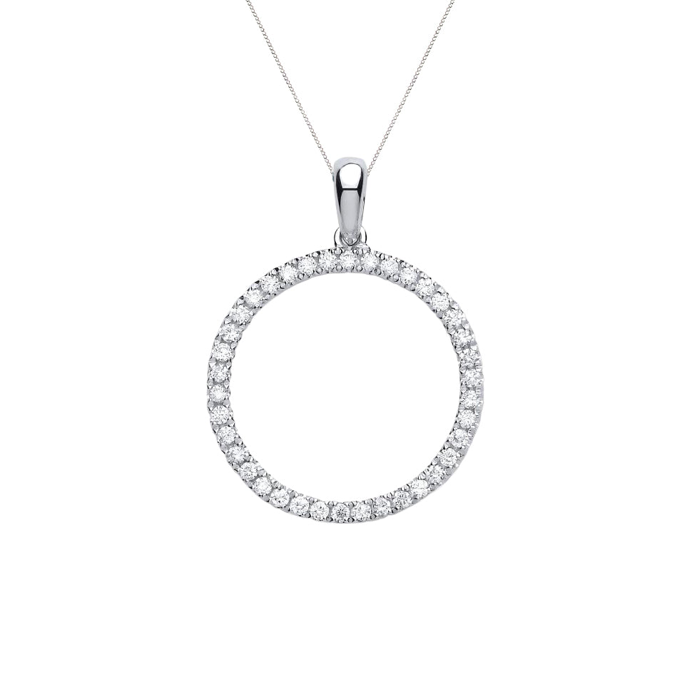 Diamond Circle Pendant