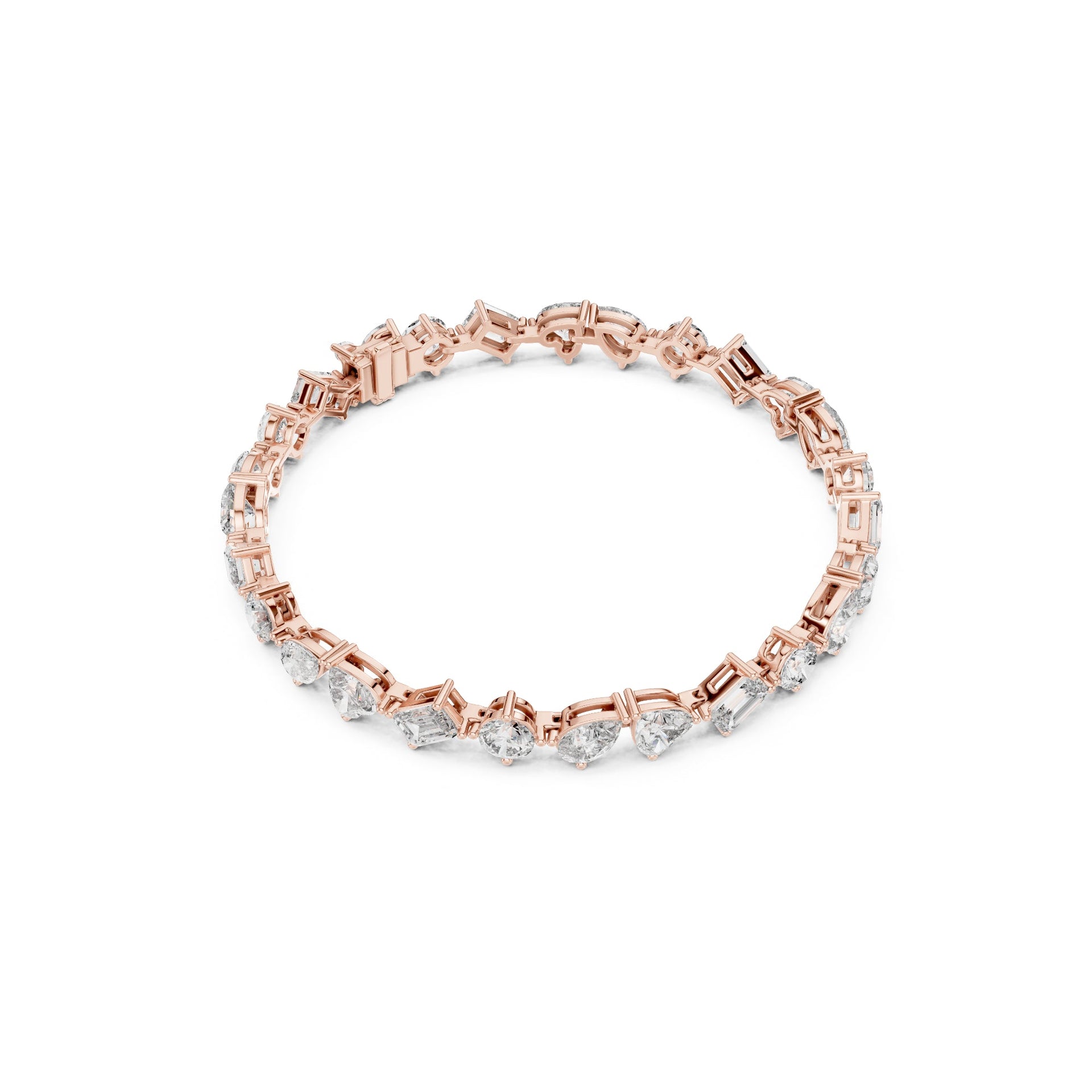 10.29Ct Lab-grown Diamond Tennis Bracelet in 10K Yellow Gold