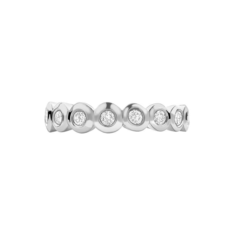Platinum Dotty Half Eternity Ring - 0.25CT