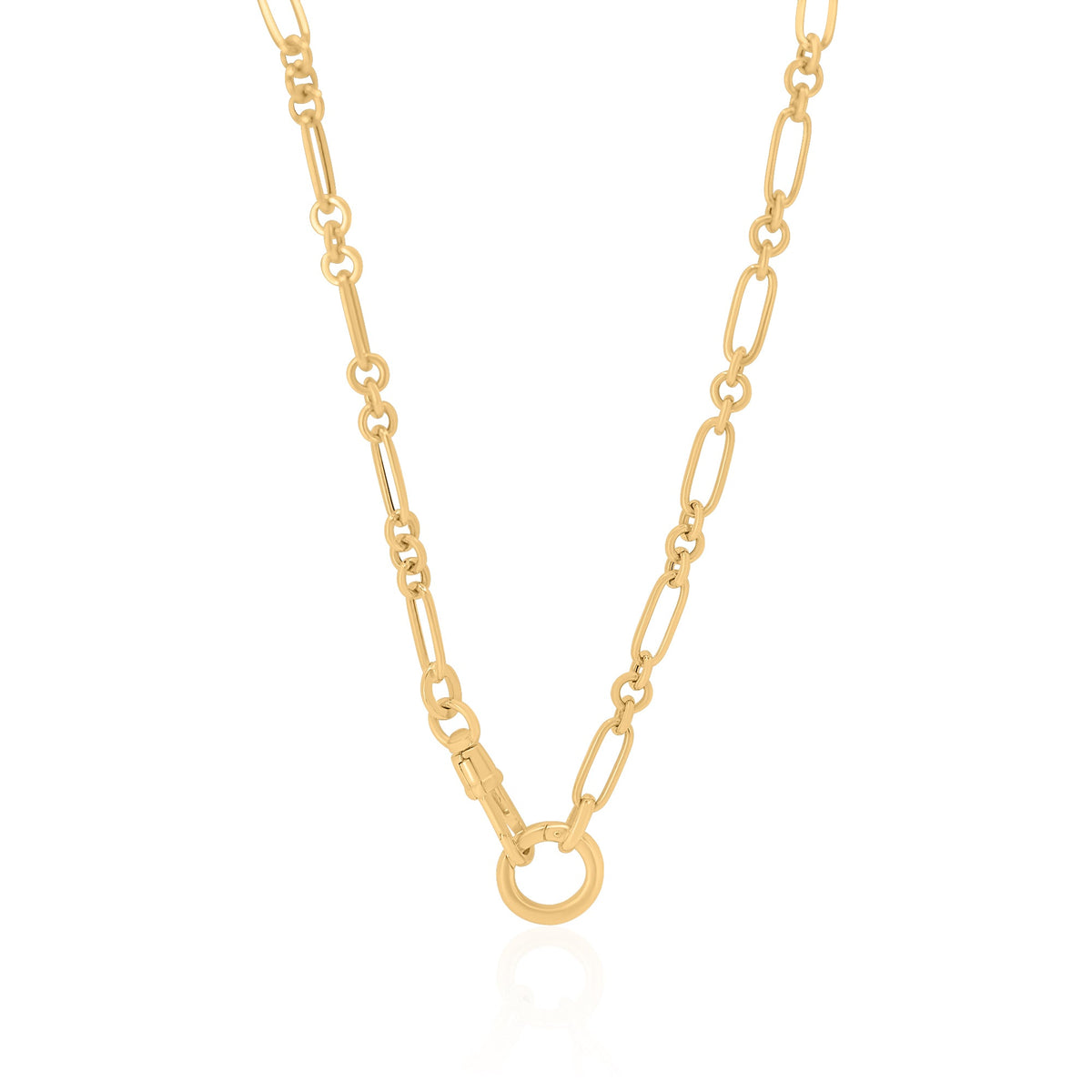 Gold Fancy Double Clasp Chain