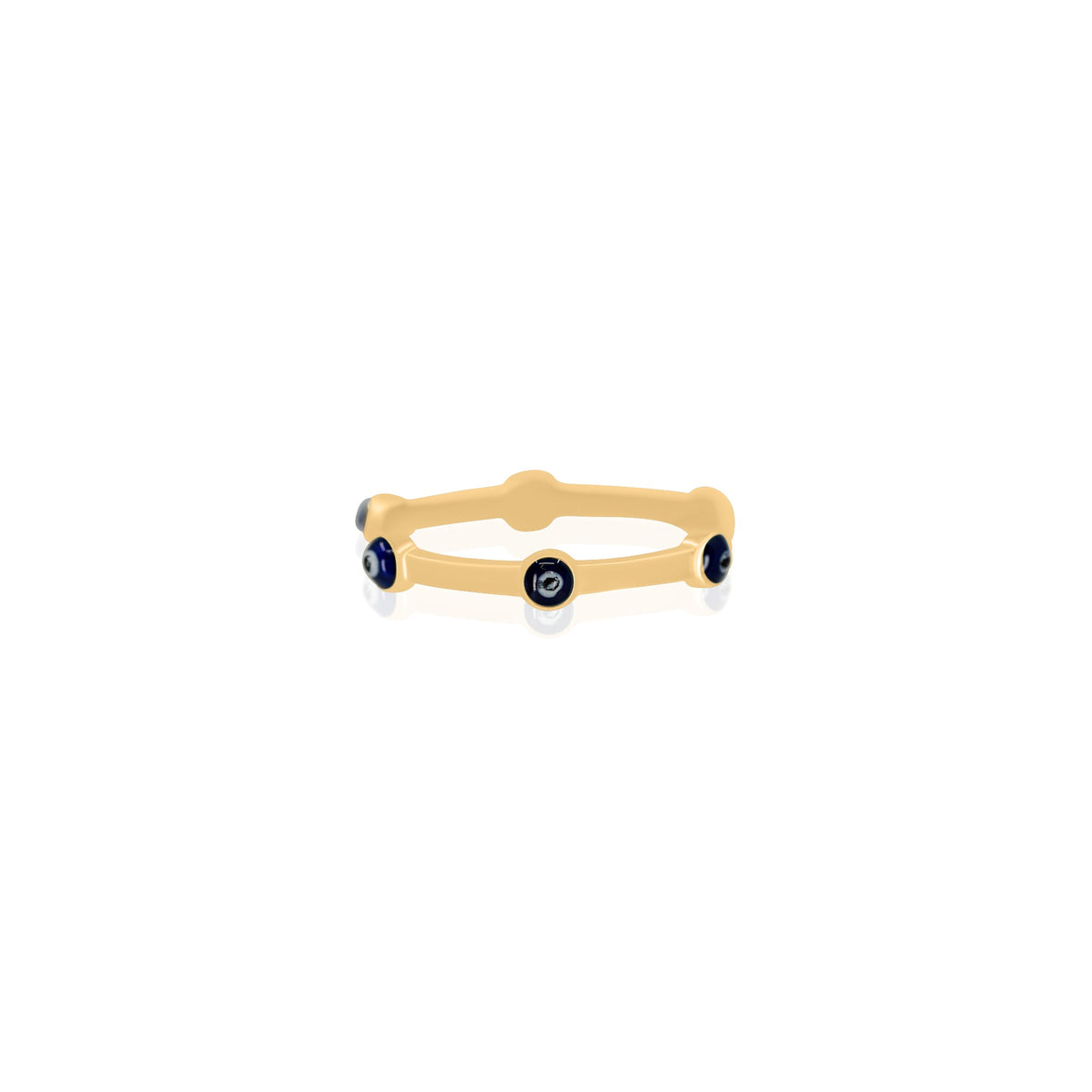 Gold Evil Eye Dainty Ring