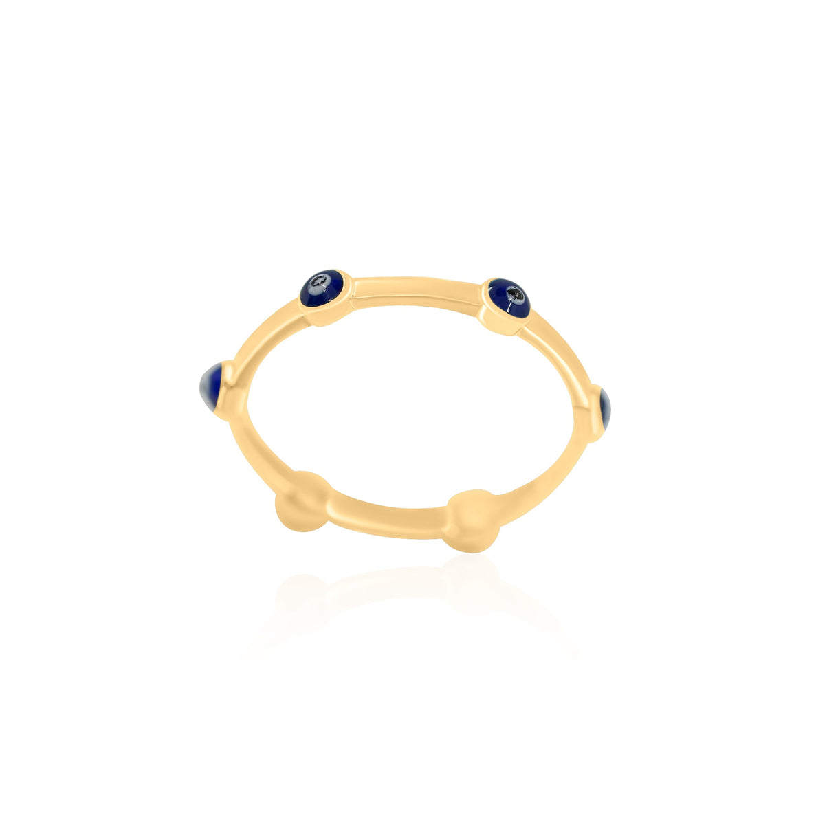 Gold Evil Eye Dainty Ring