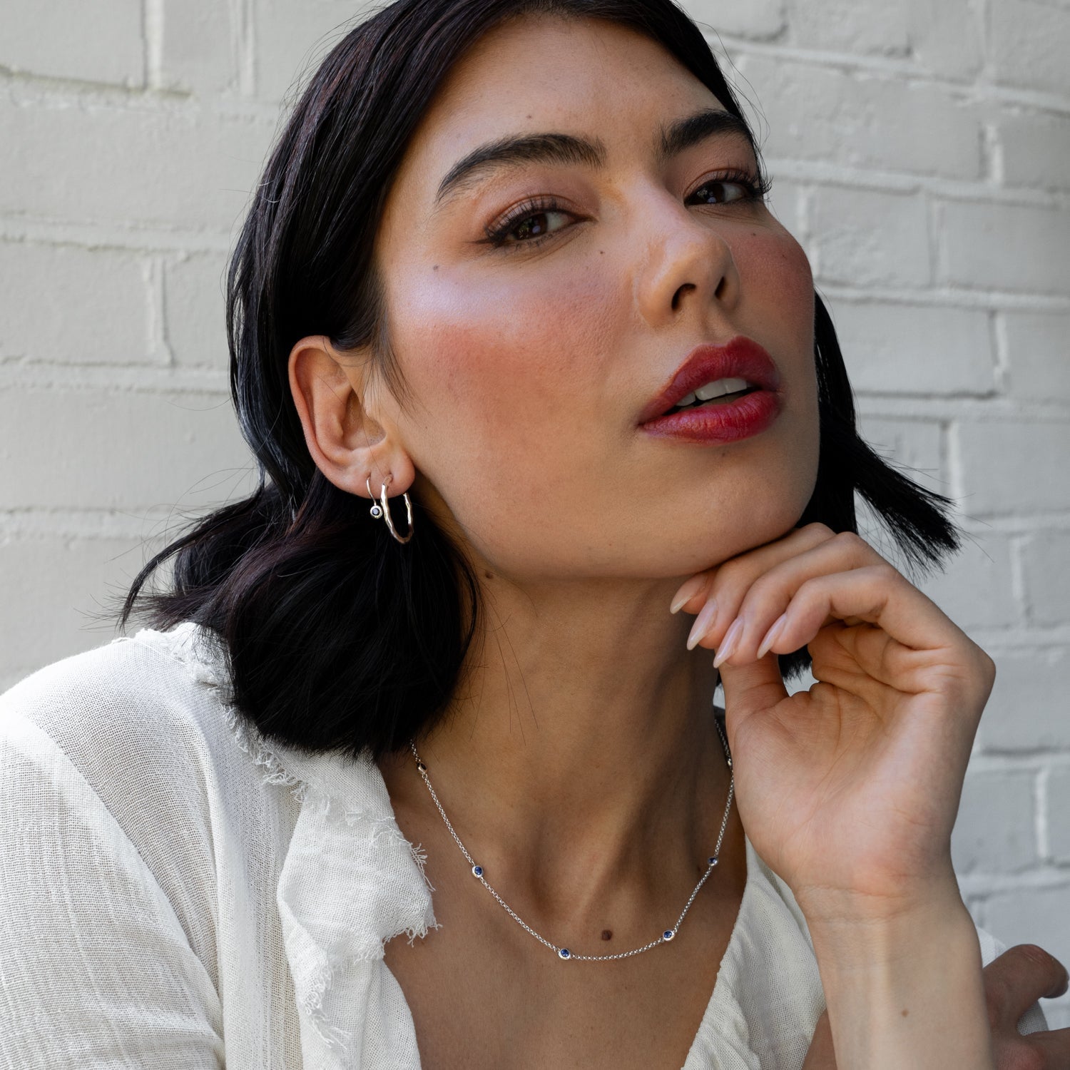 Medium Waterfall Hoops