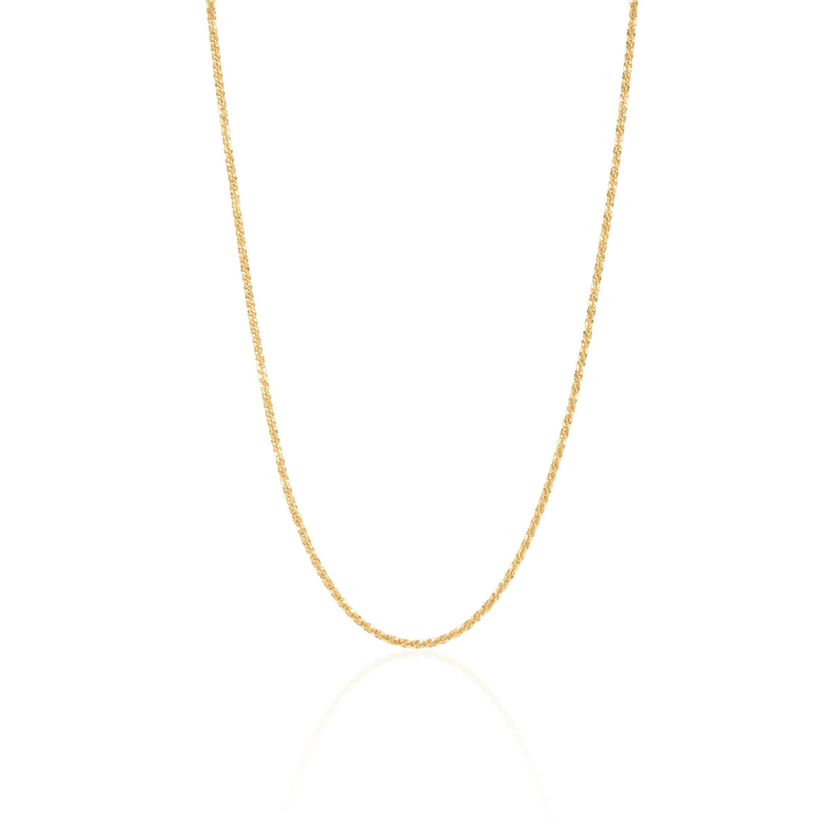 Gold Twist Chain Necklace