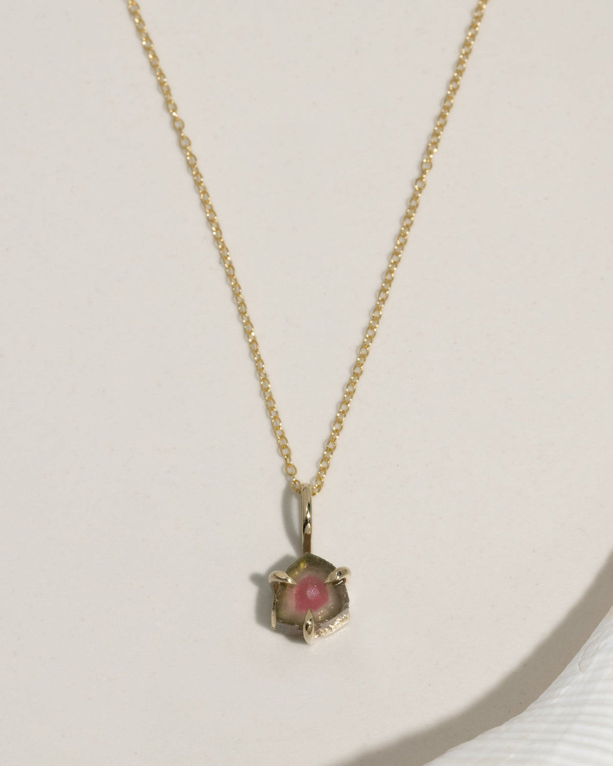 Watermelon Tourmaline Necklace