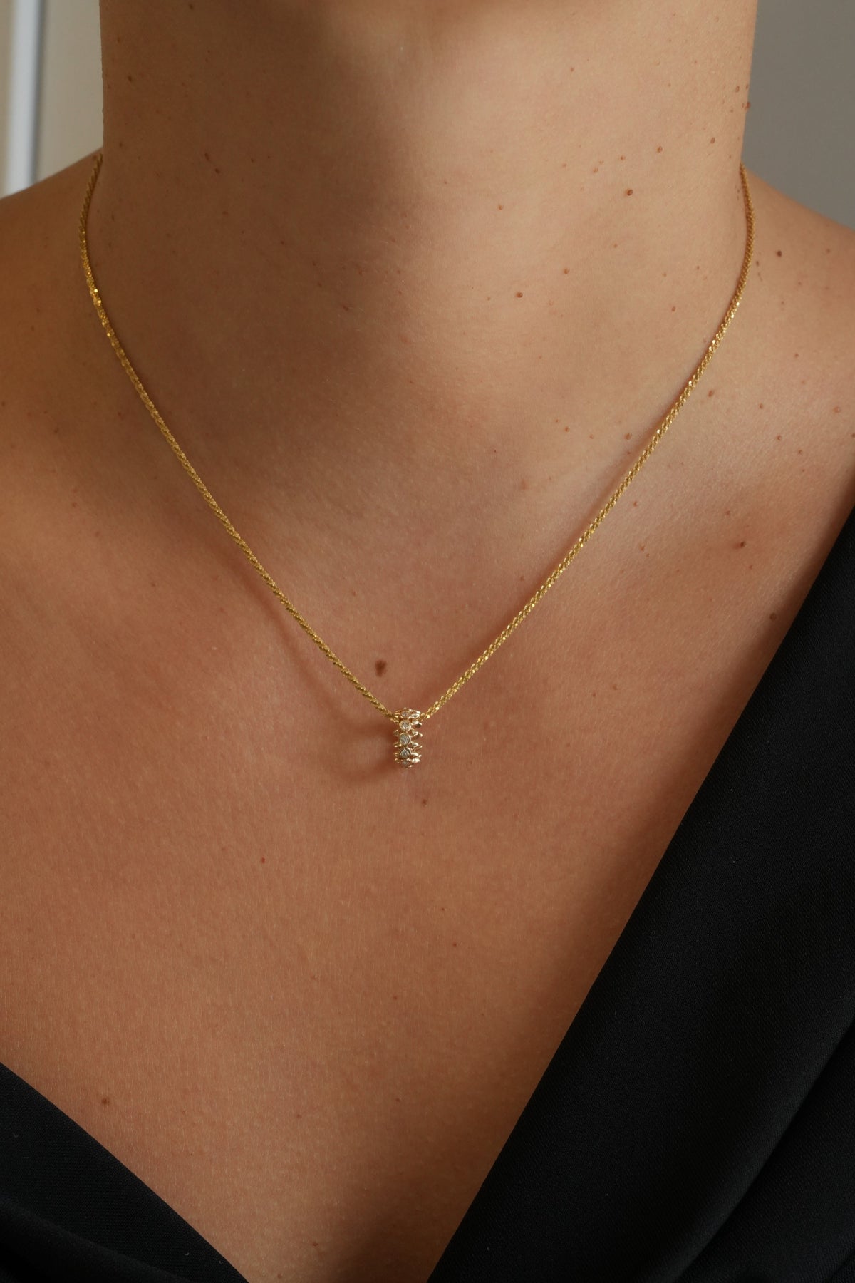 Gold Twist Chain Necklace