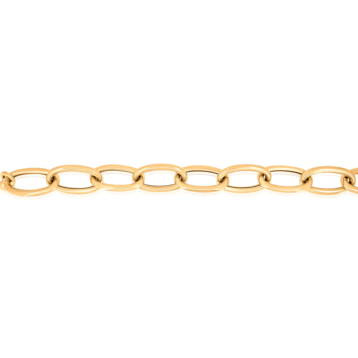 Gold Oval Link Bracelet