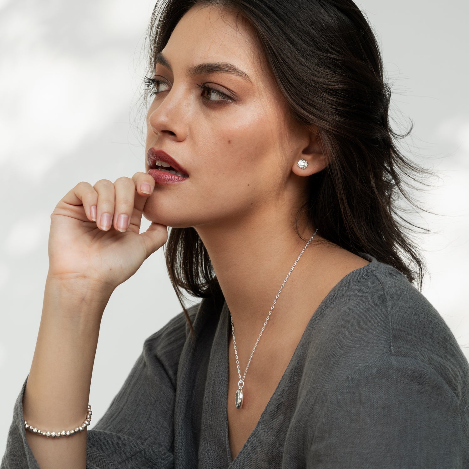 Small Flat Square Nomad Studs