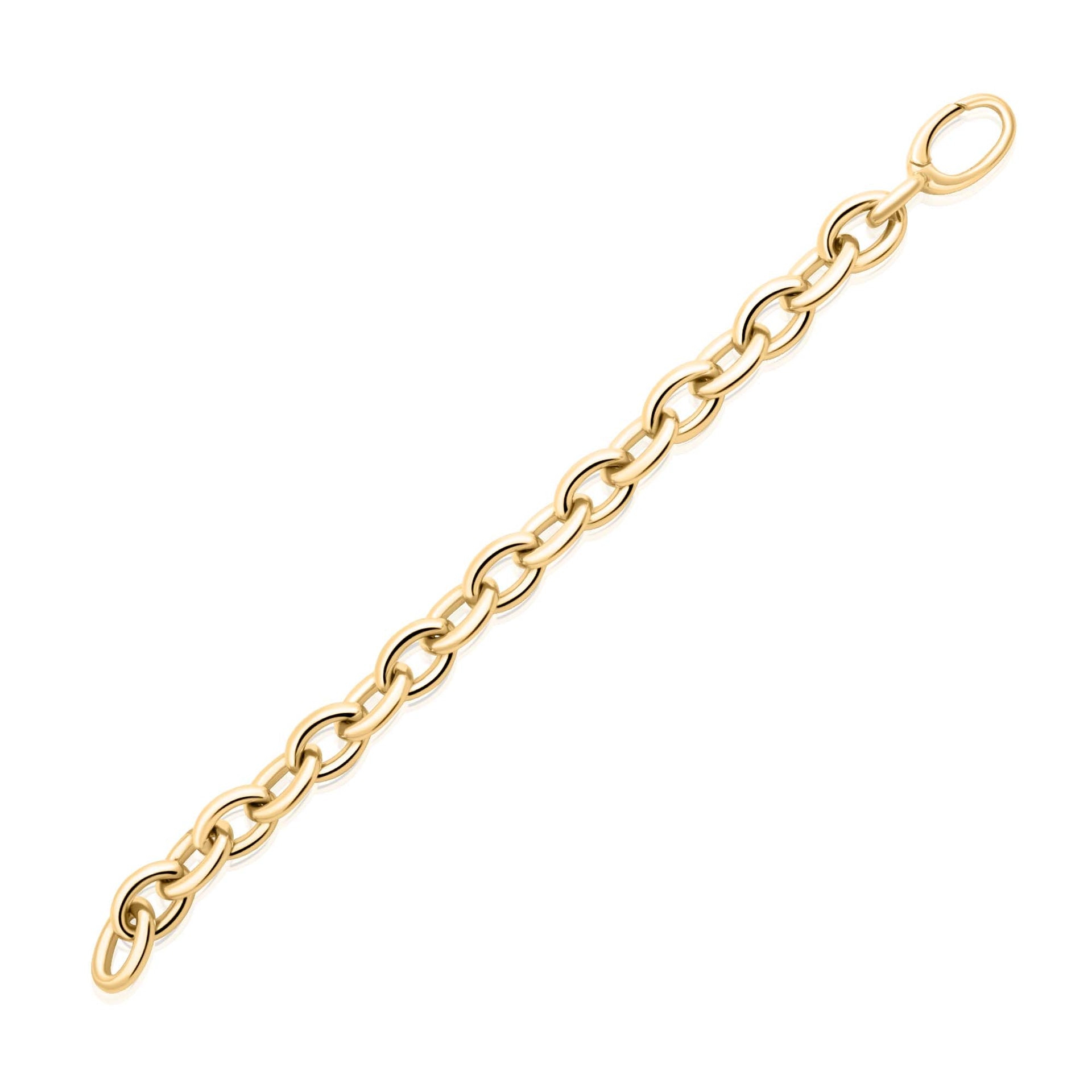 Gold Chunky Big Oval Paperclip Bracelet