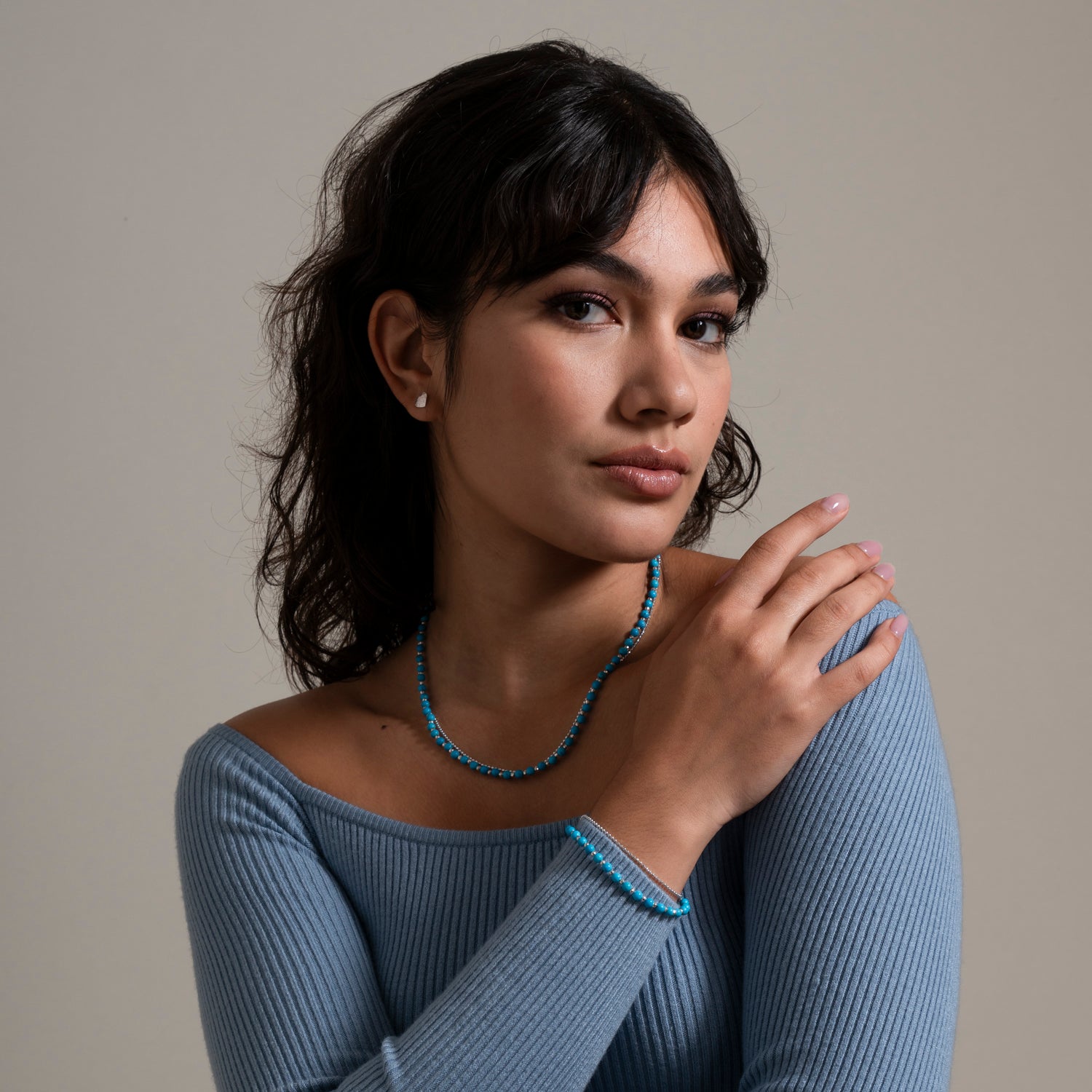 Turquoise Blue Orissa Necklace