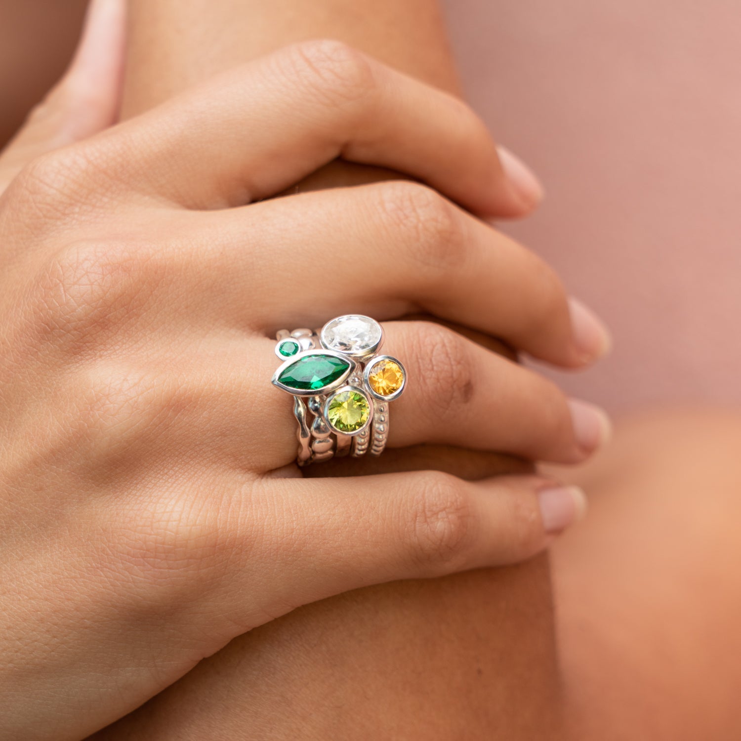 Envy Twinkle Stacking Rings