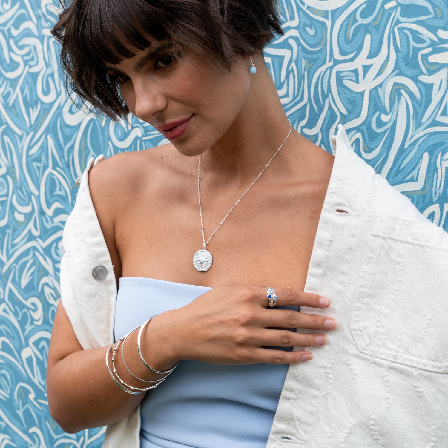 Diamond True North Talisman Necklace