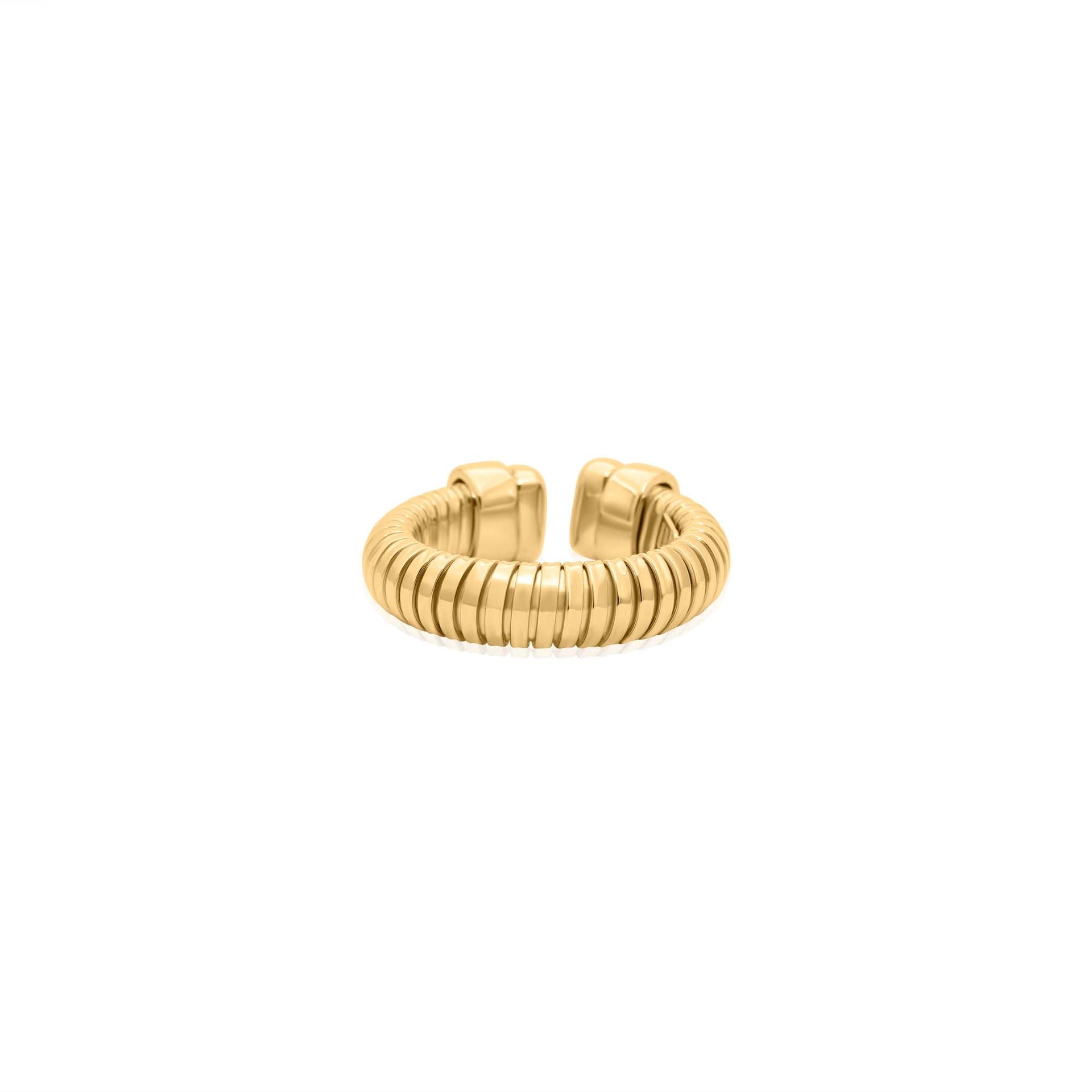 Gold Small Snake Chain Ring