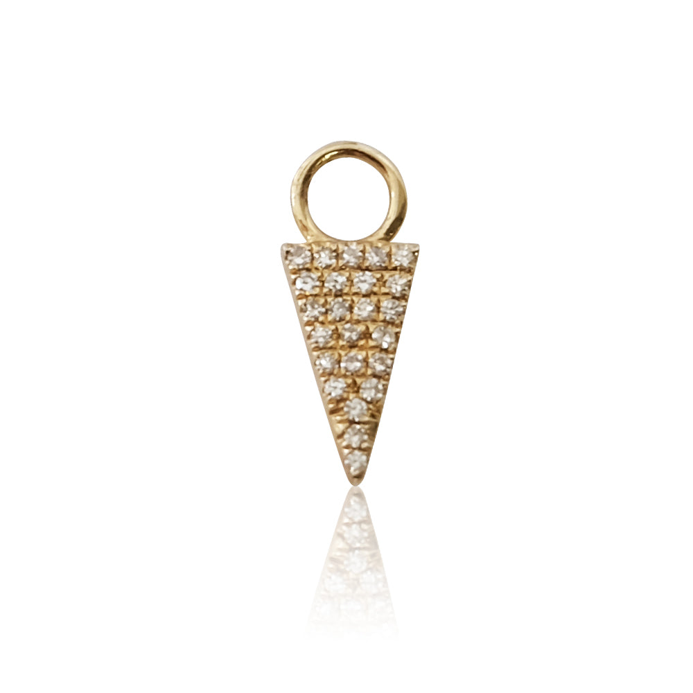 Gold Diamond Spike Earring Charm