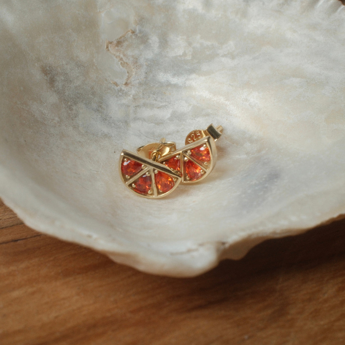 ORANGE SLICE STUDS