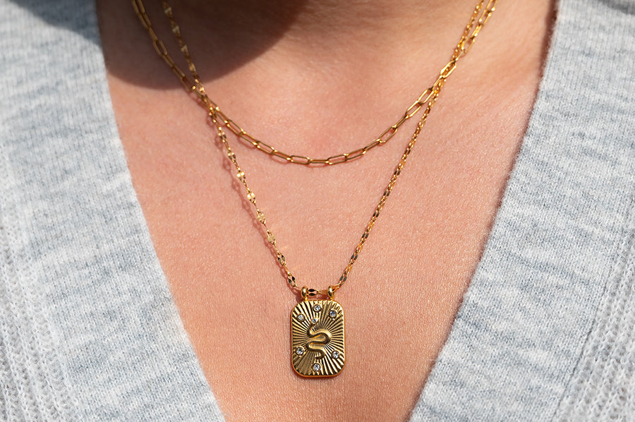 Serpentine Pendant Necklace