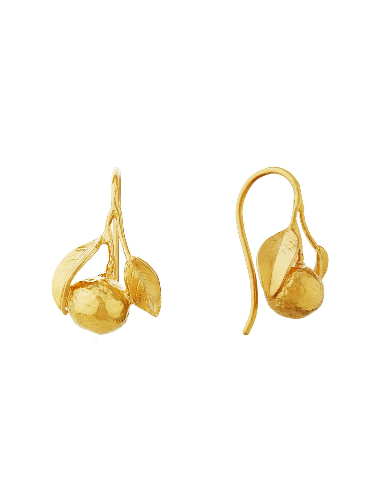 Orange Hook Earrings