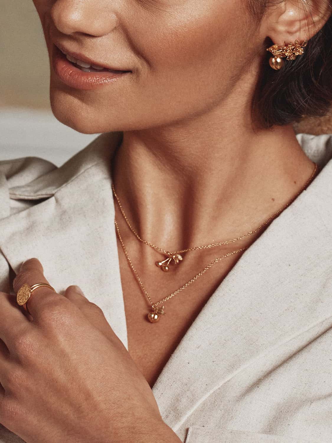 Small & Sweet Peach Necklace