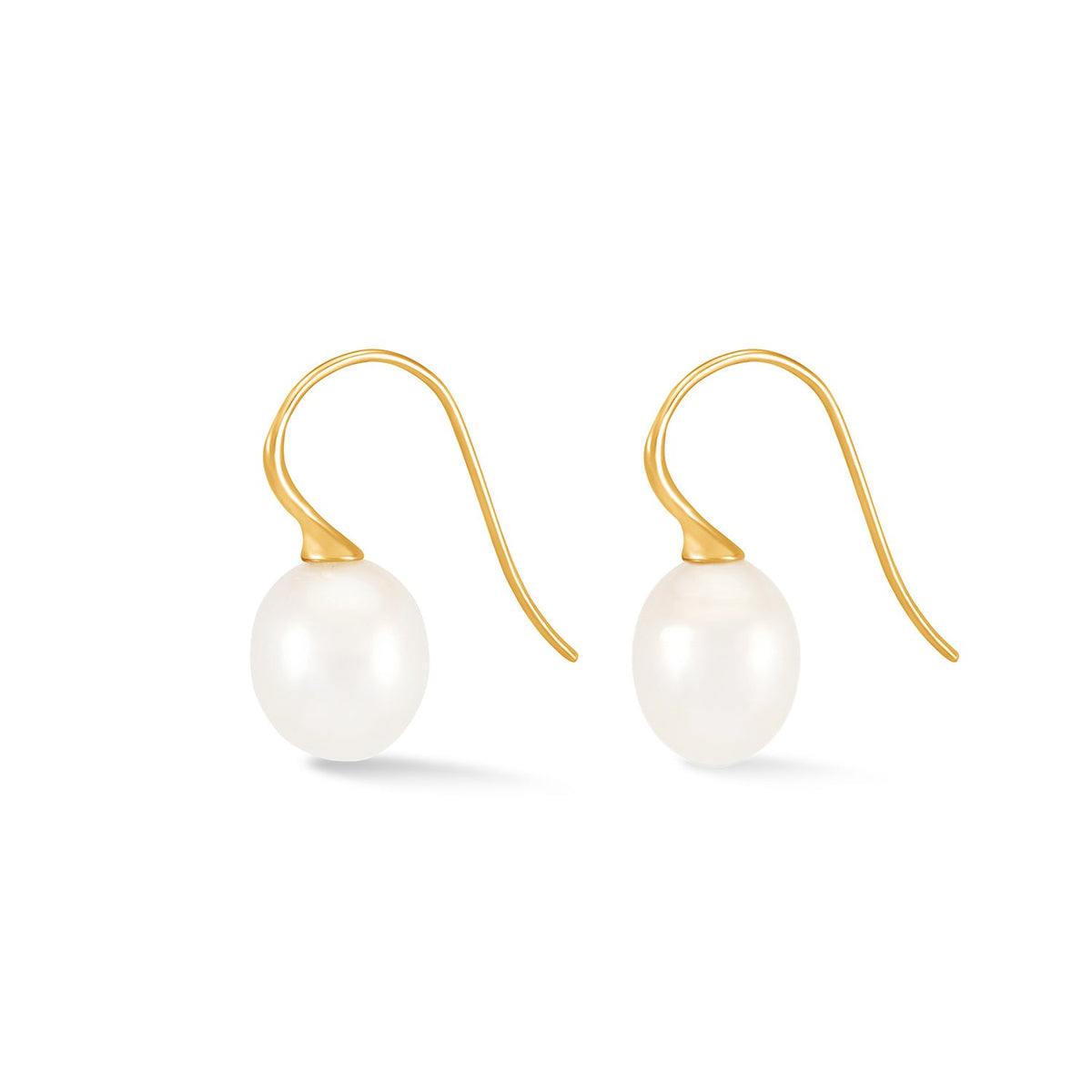 9k Gold & South Sea Pearl Waterfall Earrings