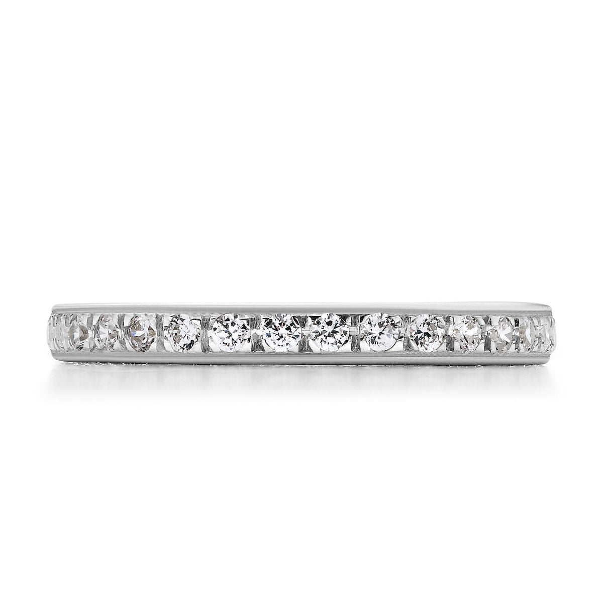 18k Exquisite 2.5mm Eternity Band Ring