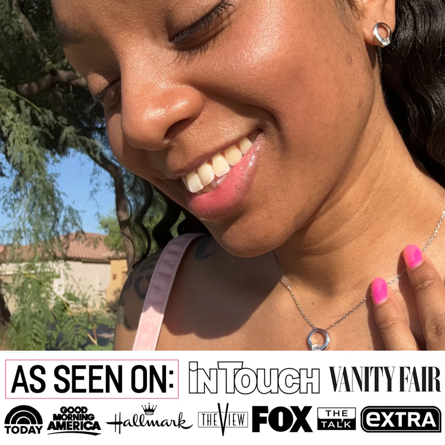 Dahlia 18k White Gold Plated 12mm Hoop Earrings with Swarovski Crystal