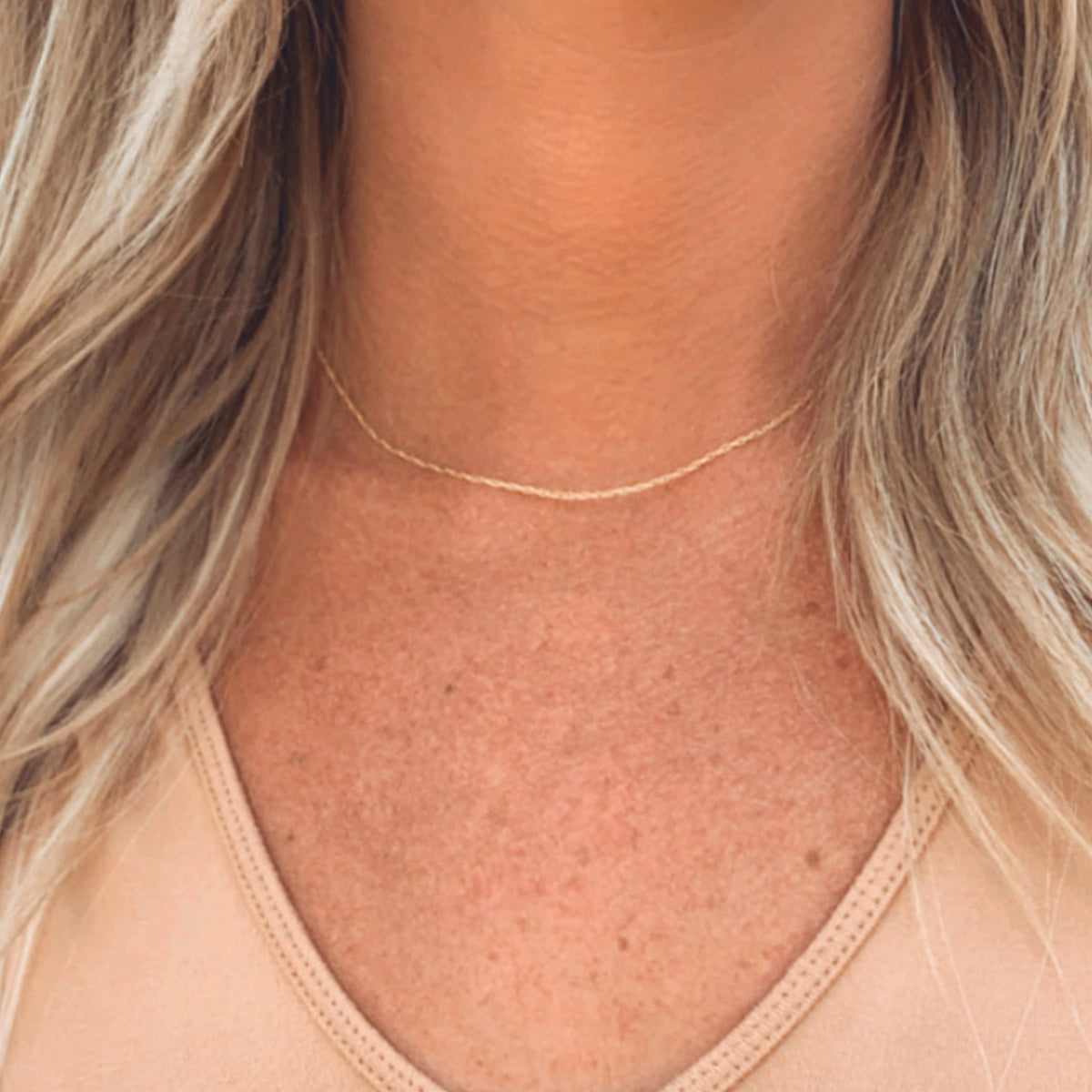 Dainty Gold Rope Chain Necklace