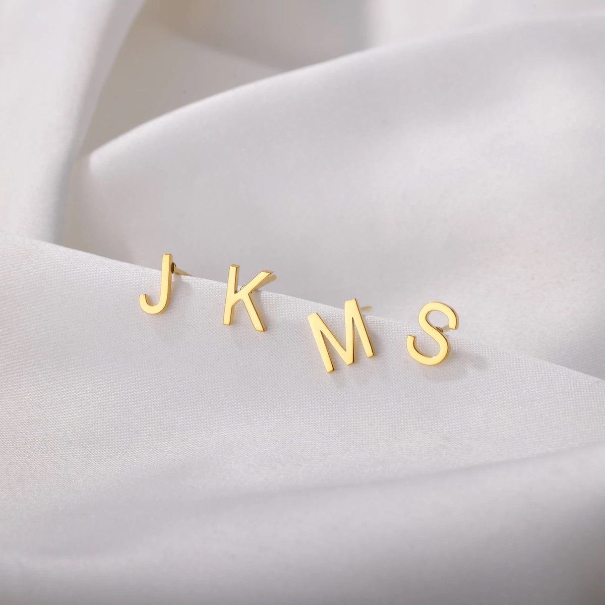 Dainty Initial Earrings