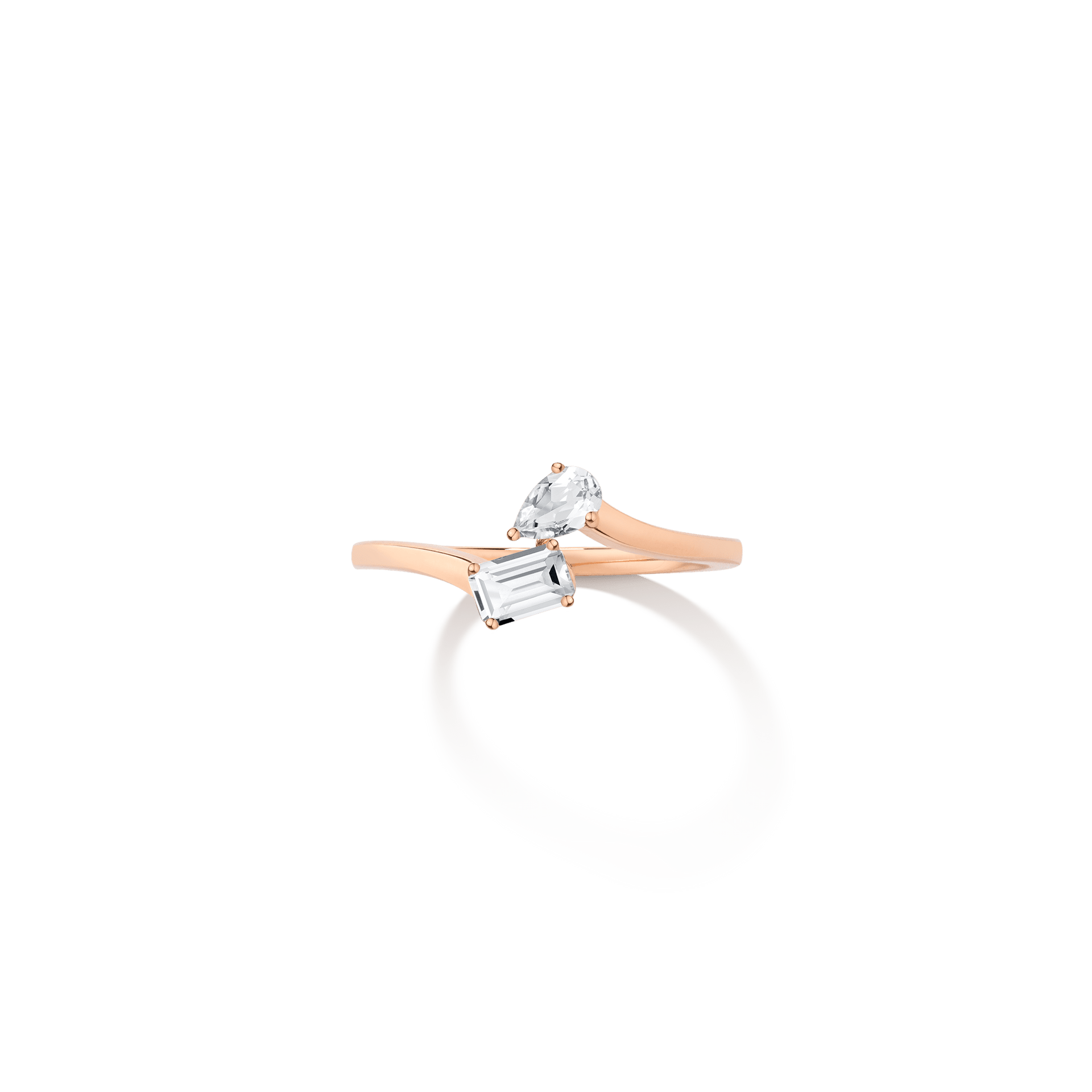 Toi et Moi Gemstone Mini Heirloom Ring