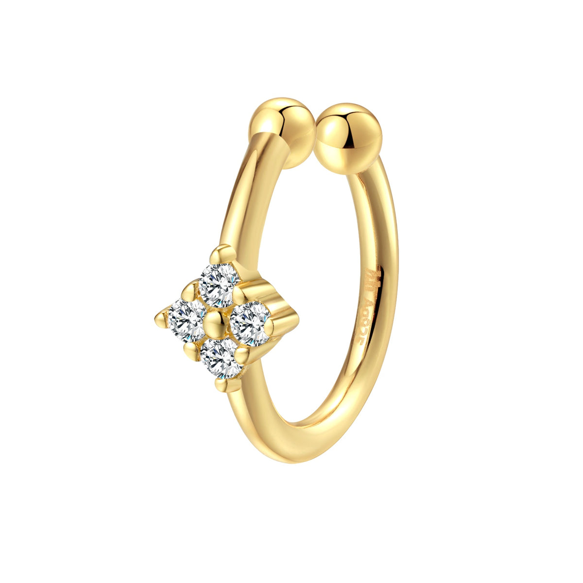 Daisy Ear Cuff Sterling Silver