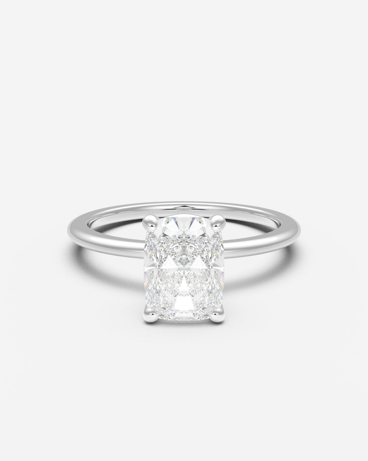 The Domed Solitaire — Elongated Cushion