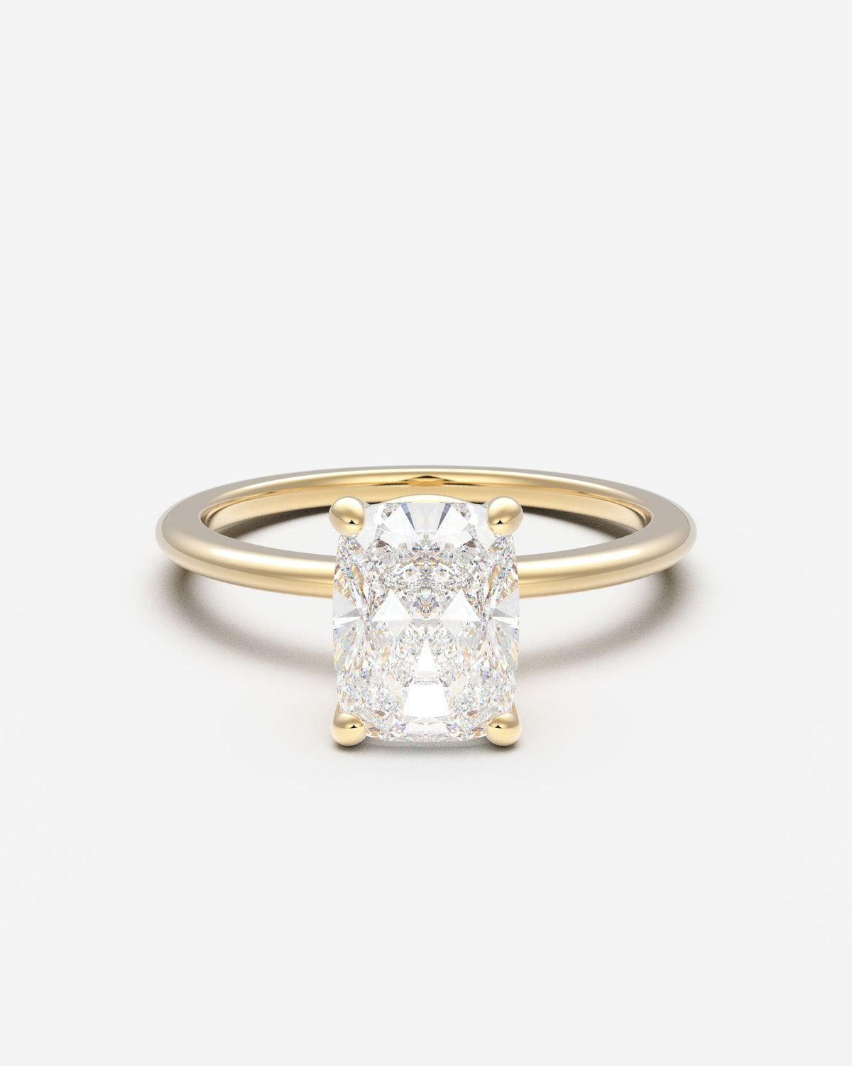 The Domed Solitaire — Elongated Cushion