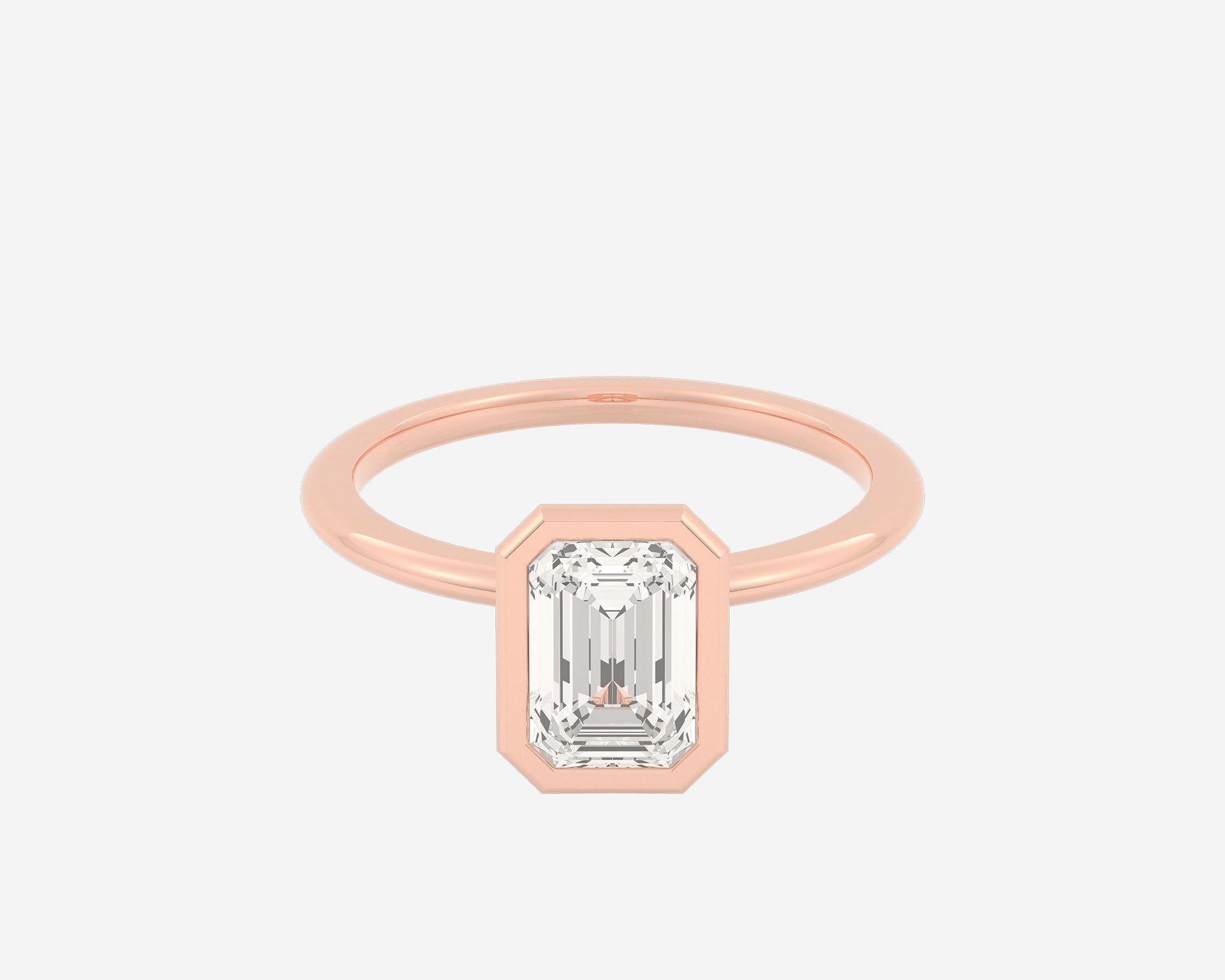 The Domed Bezel Solitaire — Emerald